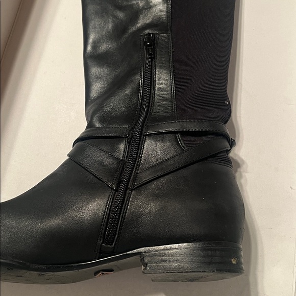 ANTONIO MELANI Elegant Black Over the Knee Boots - Picture 5 of 9